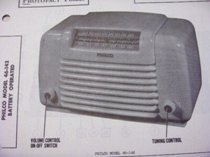 PHILCO 46-142 RADIO PHOTOFACT