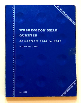 1946-1959 Washington Head Quarter #9031 Empty Coin Book Whitman Publishing