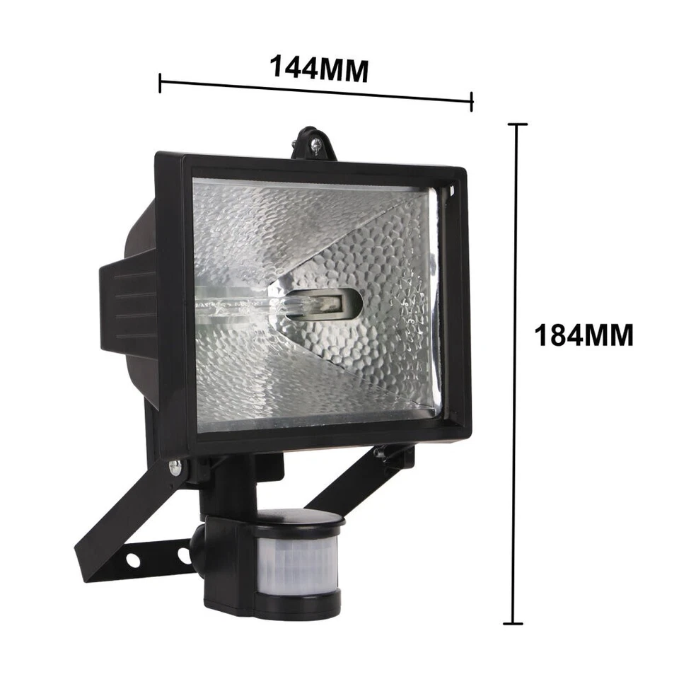 500W HALOGEN Flood LIGHT 180° PIR Motion SENSOR SECURITY OUTDOOR GARDEN ALERT - Image 4 of 4