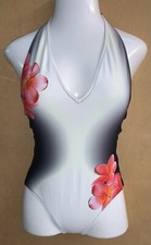 Traje de baño floral multicolor de 1 pieza Mia De Andrea para mujer ~ talla grande L