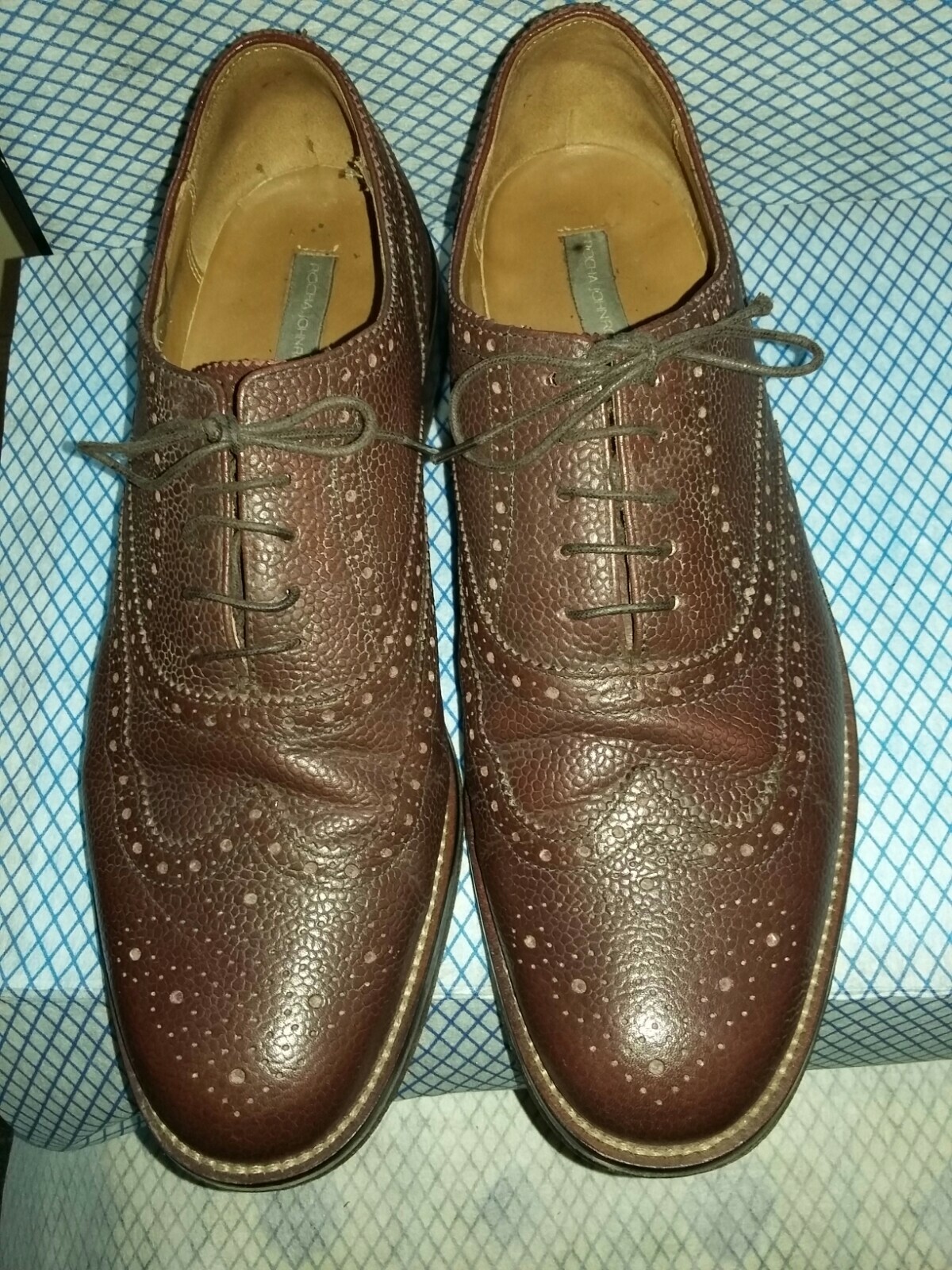 John Rocha Mens Dark Brown grained 