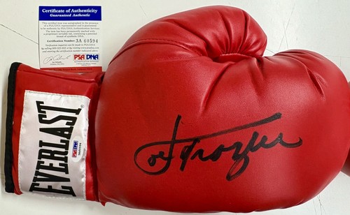 GEORGE FOREMAN & JOE FRAZIER Signed Boxing Gloves Everlast PSA & Beckett COAs - Picture 2 of 3