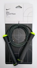 Nike Speed Rope for Training 9 ft. Rope Adjustable Black with Neon Green
