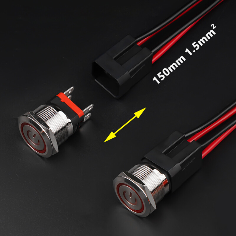 INTERRUTTORE PULSANTE IN Metallo Auto Bottone Blocco LED Chiavistello No Ruggine EUR 10,09 INTERRUTTORE PULSANTE IN Metallo Auto Bottone Blocco LED Chiavistello No Ruggine EUR 10,09