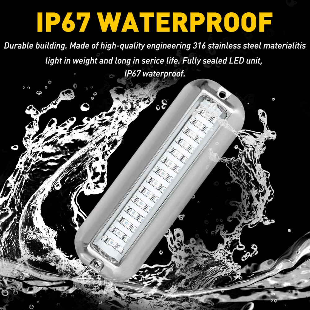 2x42LED Marine Boat Deck Courtesy Lights Stern Transom Light