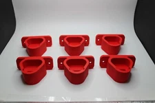 12 Pack Milwaukee M12 Battery Holder Slide-in Wall Mount  M-12 (Red)
