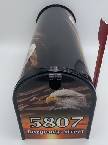 Patriotic Custom mailbox modern, Stars and stripes gift for LABOR DAY - Picture 21 of 24