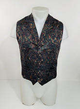 WAH MAKER - WESTERN FLORAL METAL BUTTONS Mens Sm. Vest