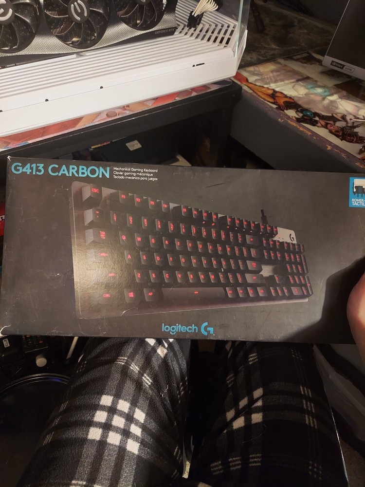 Logitech G413 Wired Gaming Keyboard Without Keycaps for Precision Gaming