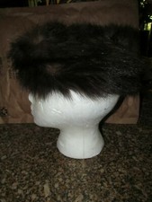 Vintage DARK Brown Fur Pill Box Lined Hat