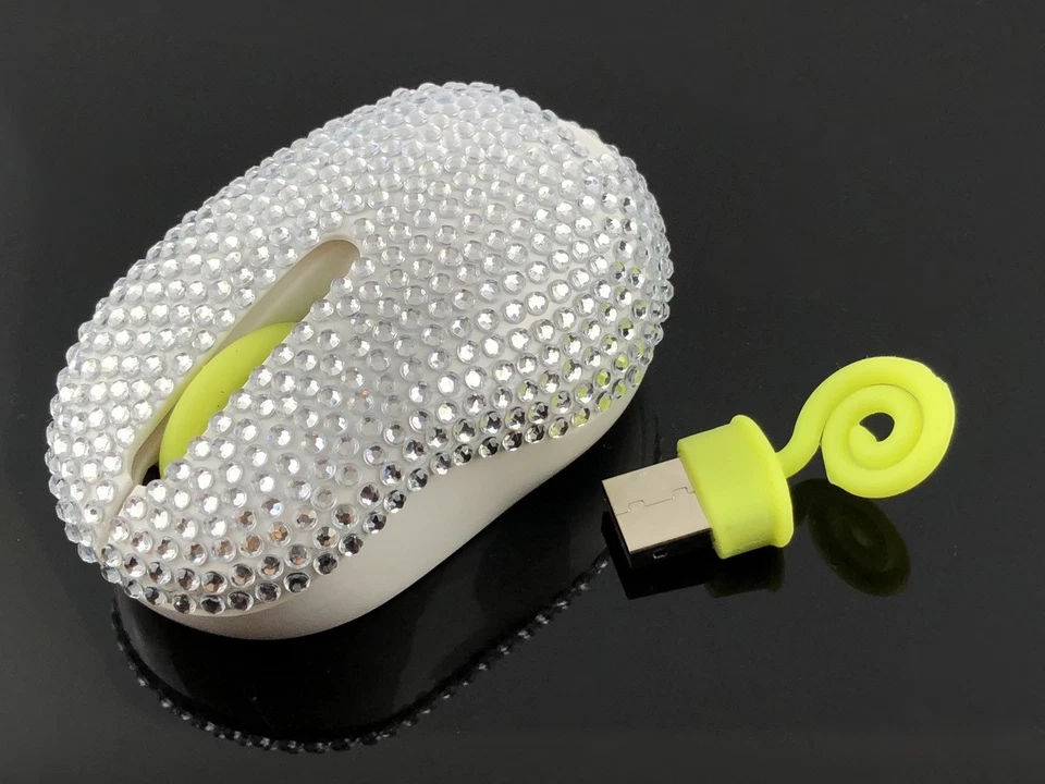 blingustyle Animal Chameleon design Crystal Optical 2.4GHz-Wireless PC Mouse  - Image 4 of 4
