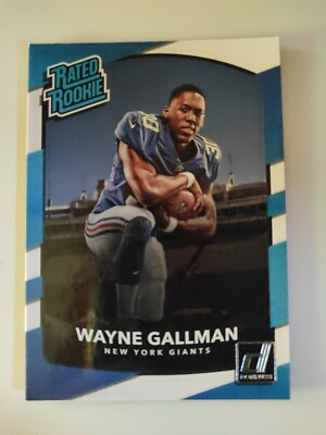 Trading Card Football NFL Wayne Gallman New York Giants 2017 Panini Donruss