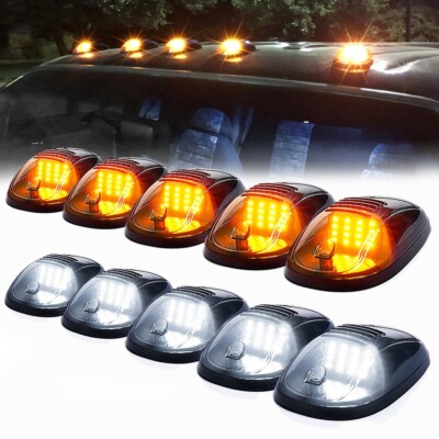 For Dodge RAM 1500 2500 3500 Rooftop Cab Running Light LED 6000K Smoked Lens Kit