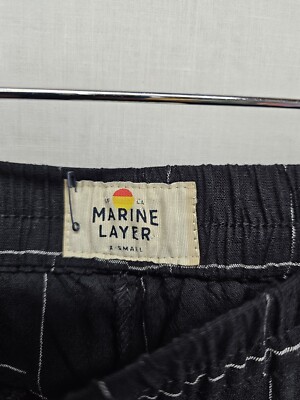 Marine Layer Allison Pant Black Windowpane Pants Size XS Womens | eBay