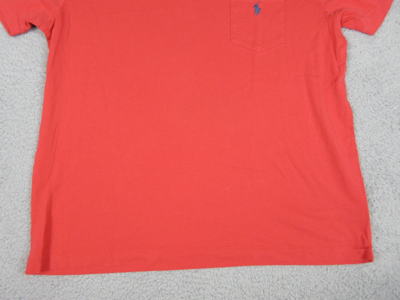 Polo Ralph Lauren Camicia Uomo Adulto Grande Rosso Blu Pony Logo Casual Preppy