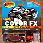 Hot Wheels Vintage Color FX Super Stampers Fat Fendered '40 Ford 2-Door BW 1995
