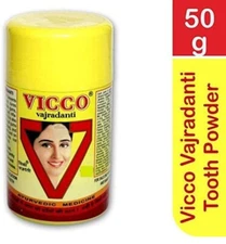 Vicco Vajradanti Ayurvedic Toothpowder Powder for strong teeth - 50g