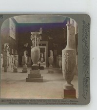 Sepulchral Vases Nations Museum Athens Greece Underwood Stereoview
