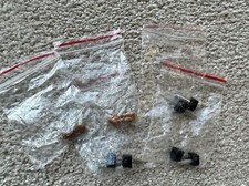 Lot Of 5 High Heel Shoe Repair Tips Taps Pins Dowel Lifts Replacement Black Nude