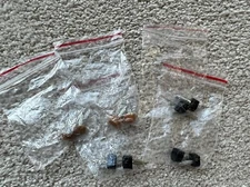 Lot Of 5 High Heel Shoe Repair Tips Taps Pins Dowel Lifts Replacement Black Nude