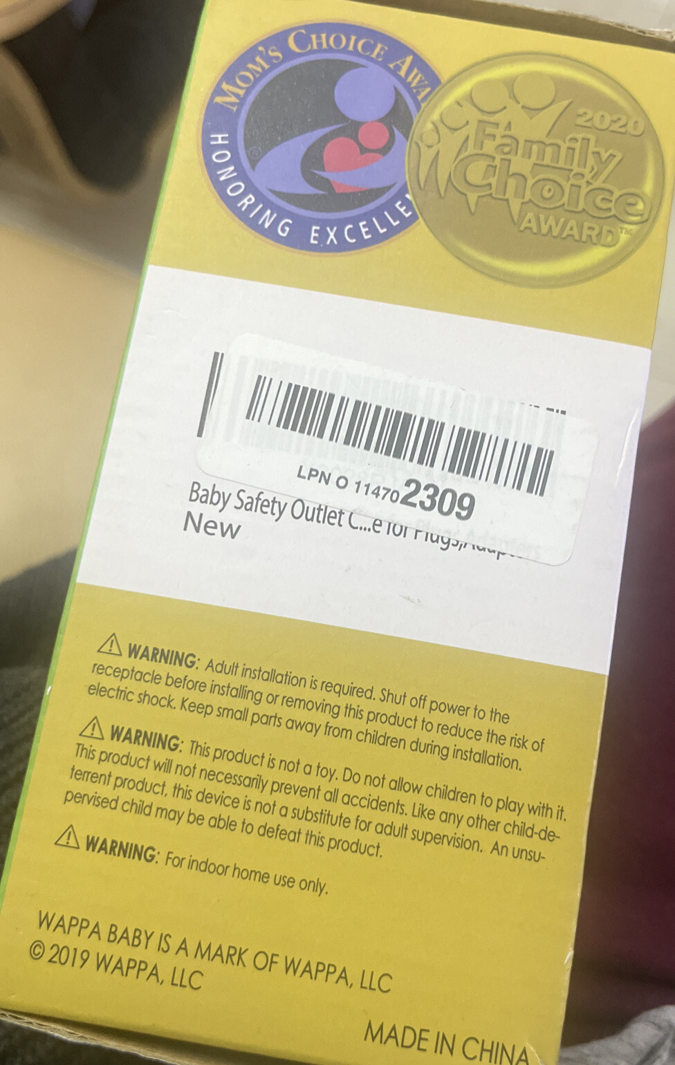 Baby Safety Outlet Cover Box Double Locking Open Box Wappa Baby Baby