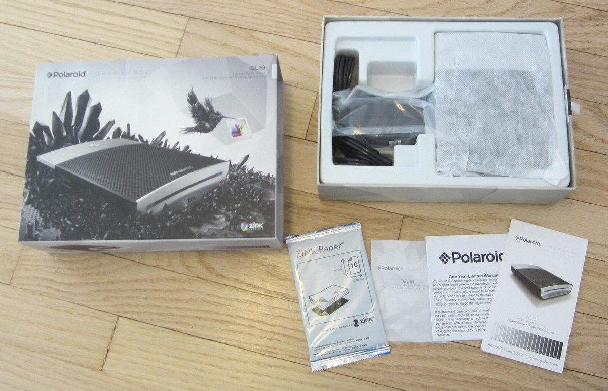 Polaroid GL10 Instant Mobile Printer 3x4in Zink Zero Ink Technology