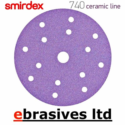 Smirdex 740 Ceramic Line 150mm 15 Loch Klett Schleifscheiben