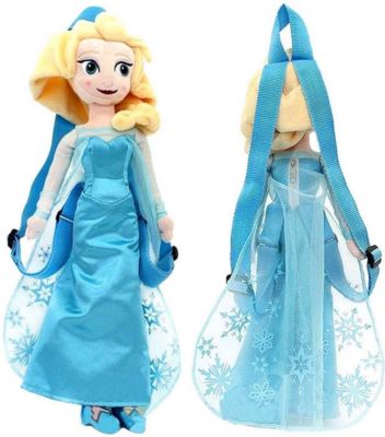Disney Elsa plush 15'' doll toy Frozen II princess pillow pal Backpack