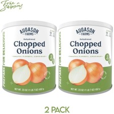 Augason Farms Dehydrated Chopped Onions No. 10 Can, 2 Pack