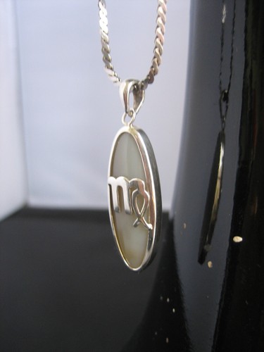 Italian 925 sterling silver chain necklace with jade pendant (7.4 g / 40 cm) - Picture 8 of 13
