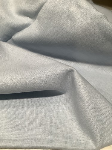 Linen Solid Pale Baby Blue Fabric 2 Yards 54 Inches Wide