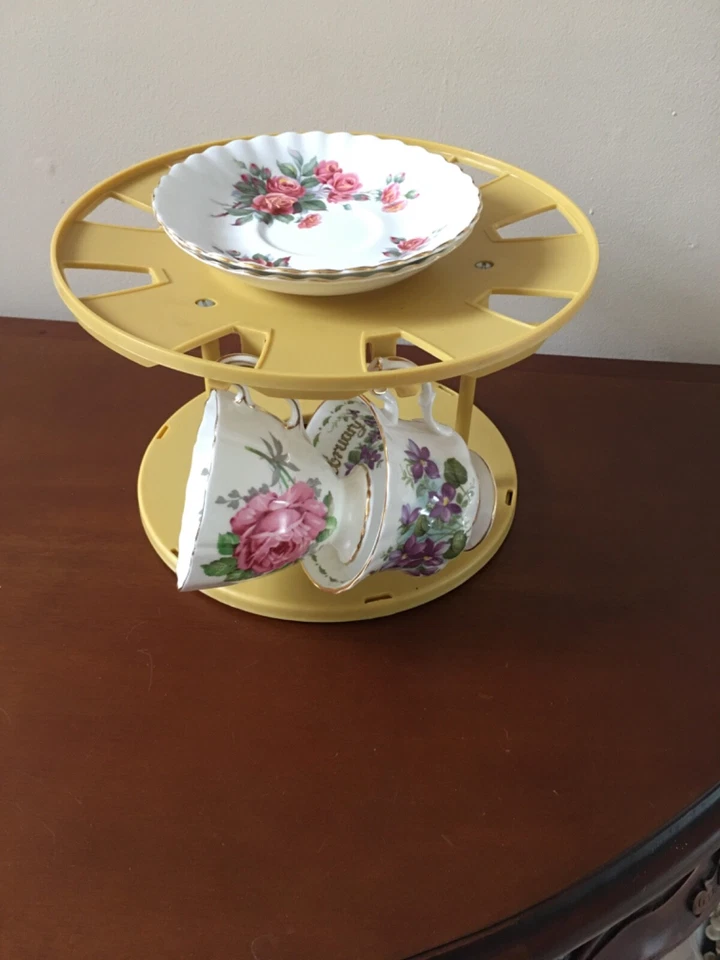 Rubbermaid Kitchen Rotating Cups & Saucers Storage Organizer - Image 3 of 3