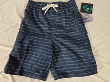 Kanu Surf Boys Line Up Quick Dry UPF 50-Beach Swim Line Up Navy Sz M 10/12   