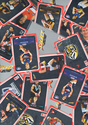 2012 AFL DIY SILVER LASER STICKERS [PEEL REVEAL] - CARDS LOT 2 COMPLETE YOUR SET