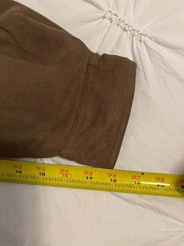 Camicia uomo Wolverine marrone foderata con bottoni manica lunga taglia large nuova con etichetta - Foto 9 di 10
