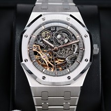 Audemars Piguet Royal Oak 41mm Openwork Skeleton Steel Double Balance 15407ST 4