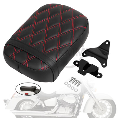 Motorcycle Red Diamond Passenger Seat For Honda Shadow ACE 750