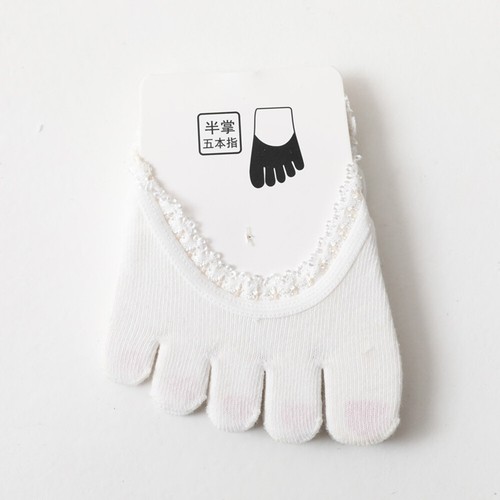 Toe Socks No Show Liner Socks Five Finger Half Socks Non-Slip Invisible 1 Pair ⚝ - Picture 18 of 26