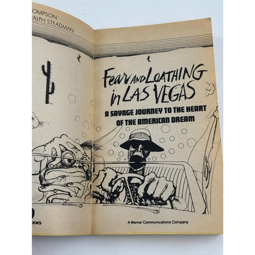Fear and Loathing in Las Vegas by Hunter S. Thompson 1st WB Printing Dec 1982 - Picture 5 of 5
