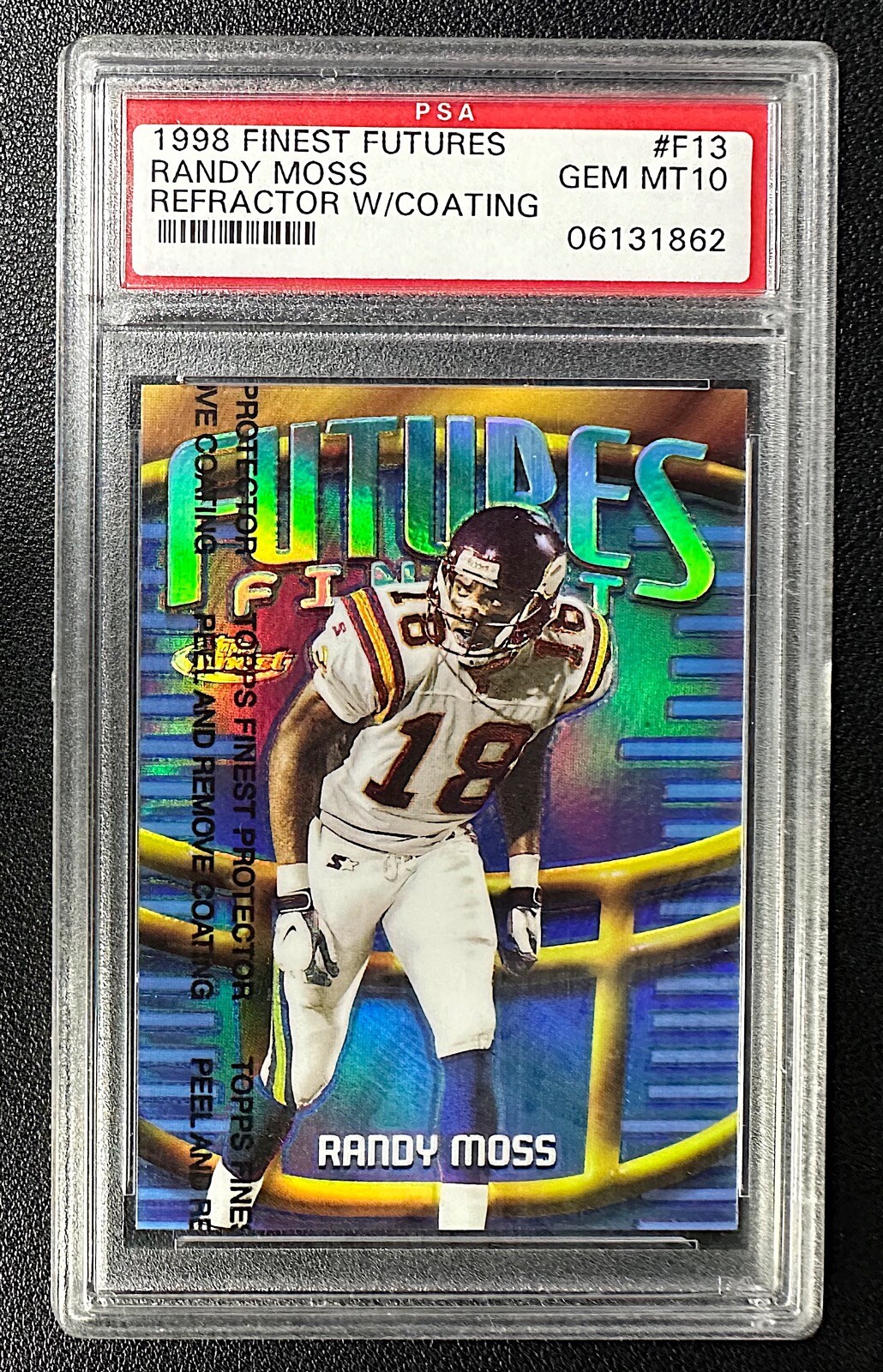 Randy Moss Finest Futures Finest #F13 Futures Finest-Ref.w/Coat