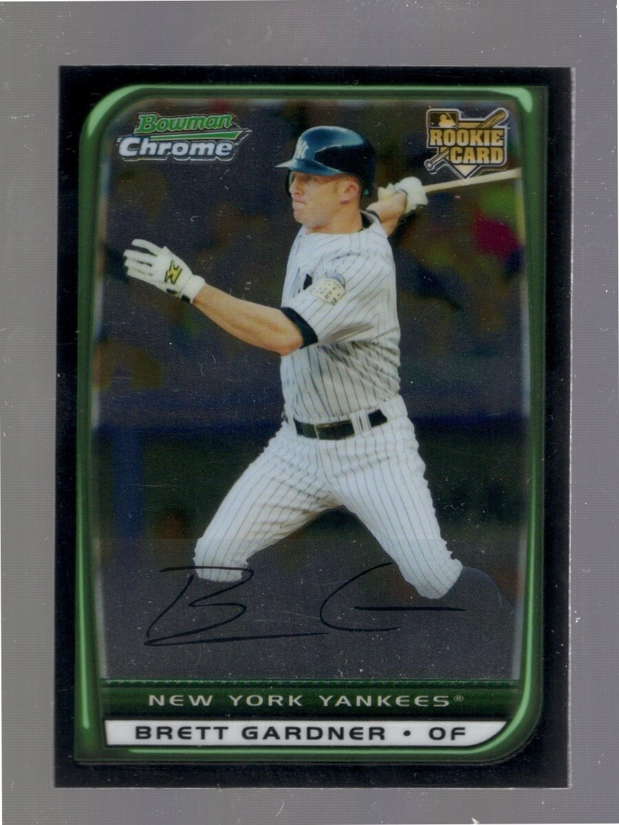 2008 Bowman Chrome Brett Gardner Rookie Card #BDP18