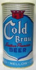 COLD BRAU BEER ss Pull Tab CAN lik Bible 518 but Cold Spring Brwy MINNESOTA 1+