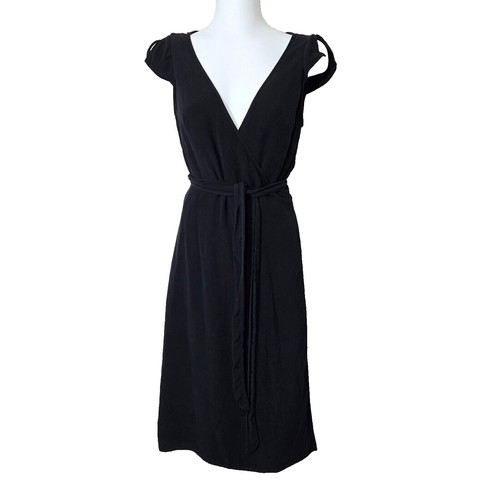 banana republic satin puff sleeve wrap dress NWT Banana Republic Women's Pink V Neck Puff Sleeve Midi Dress Size L