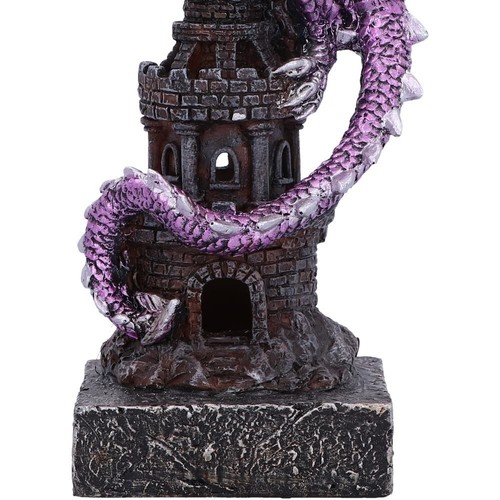 Nemesis Now Guardian of the Tower (Purple) 17.7cm - Gothic Dragon Decor Ornament - Foto 6 di 7