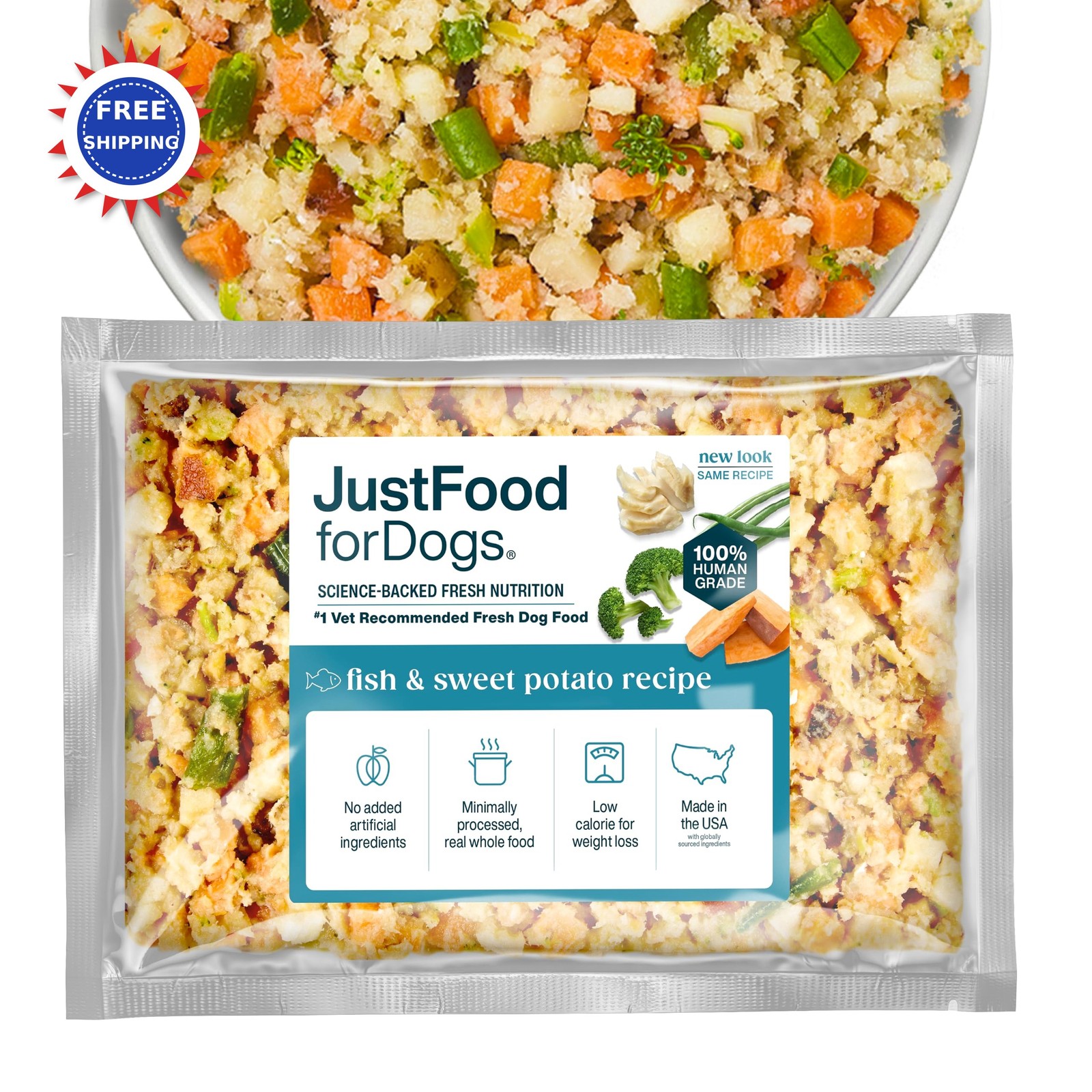 Fordogs Frozen Fresh Dog Food Complete Meal Topper Turkey Wh