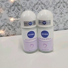 Nivea 2 Pack Of Double Effect Roll On 72 Hr Anti Prespirant 50ml New