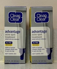 2 Clean & Clear Advantage Tratamiento de manchas de acné sin aceite Tratamiento de acné Salilado