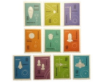 POLSKA Fi 1289-1298 ** 1963 Zdobywanie kosmosu