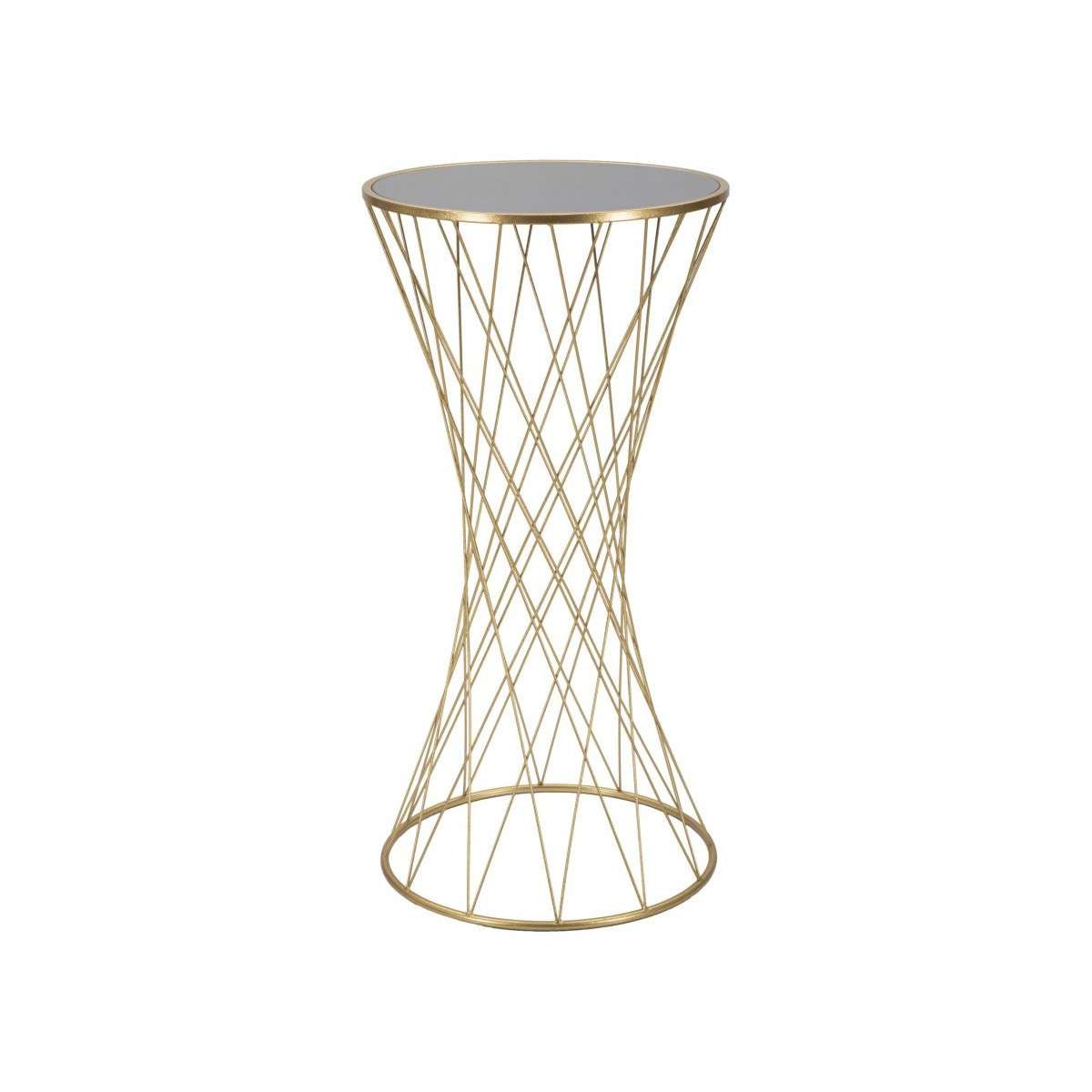 Console metal or Tower de 100cm de haut pour valoriser vos plantes de salon