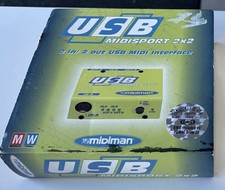 Midiman Midisport 2x2 USB MIDI Interface For Windows  Mac ORIGINAL BOX  